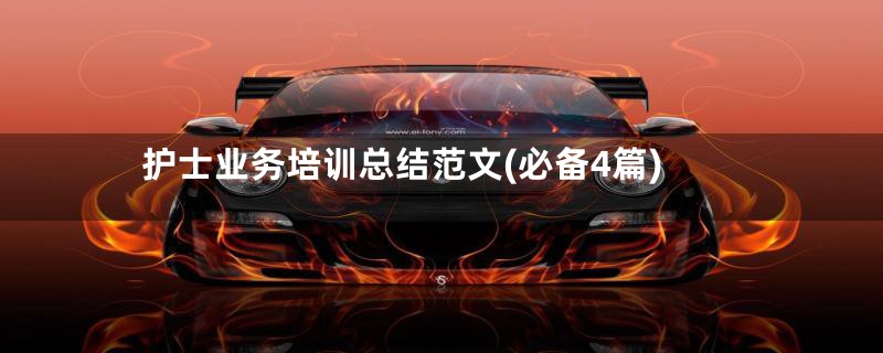 护士业务培训总结范文(必备4篇)