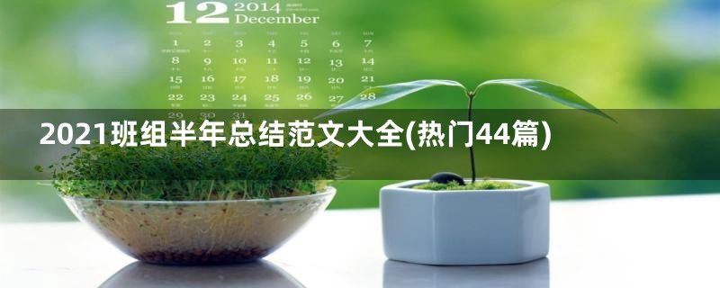 2021班组半年总结范文大全(热门44篇)