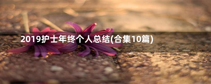 2019护士年终个人总结(合集10篇)