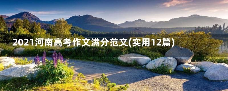 2021河南高考作文满分范文(实用12篇)