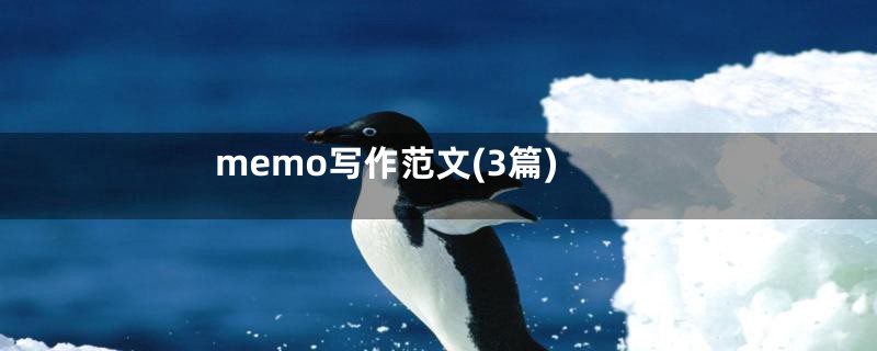 memo写作范文(3篇)