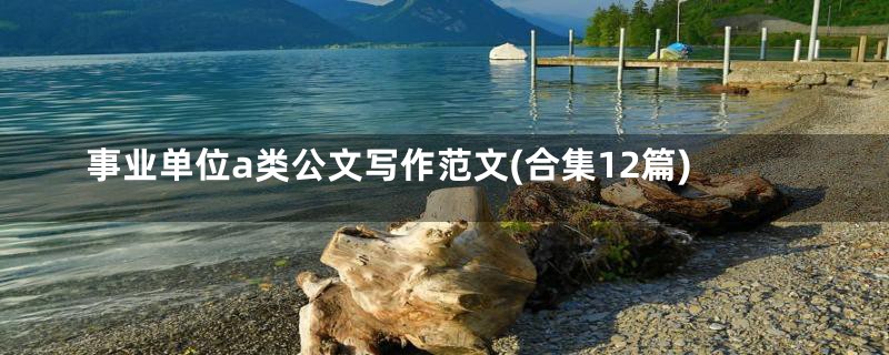 事业单位a类公文写作范文(合集12篇)