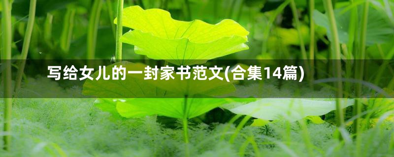 写给女儿的一封家书范文(合集14篇)