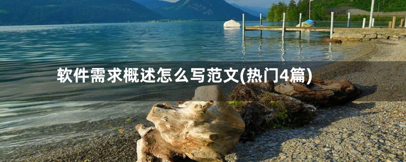 软件需求概述怎么写范文(热门4篇)