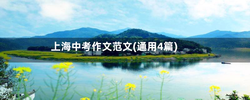 上海中考作文范文(通用4篇)
