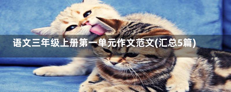 语文三年级上册第一单元作文范文(汇总5篇)