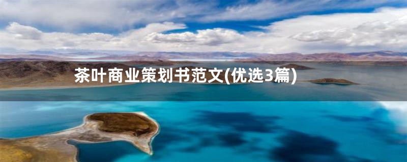 茶叶商业策划书范文(优选3篇)