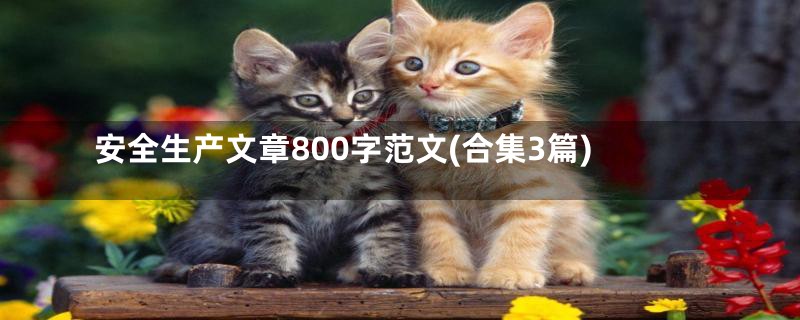 安全生产文章800字范文(合集3篇)