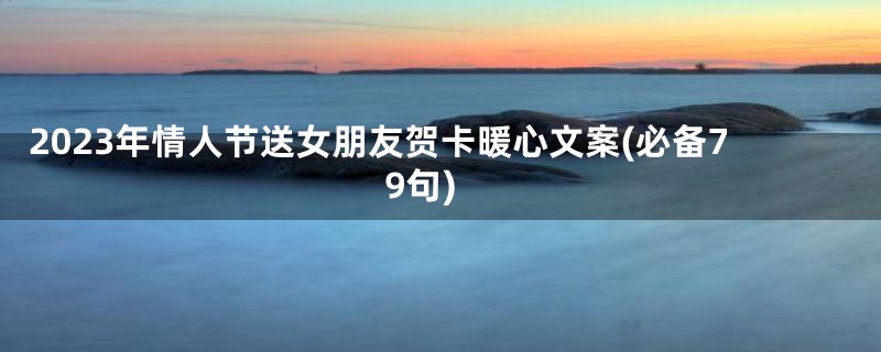 2023年情人节送女朋友贺卡暖心文案(必备79句)