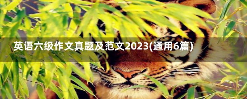 英语六级作文真题及范文2023(通用6篇)