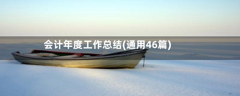 会计年度工作总结(通用46篇)