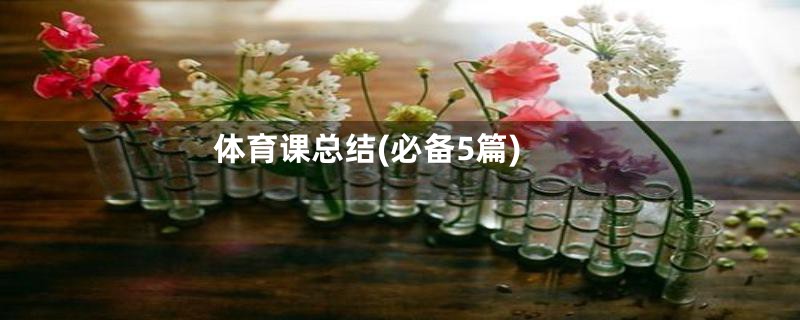 体育课总结(必备5篇)